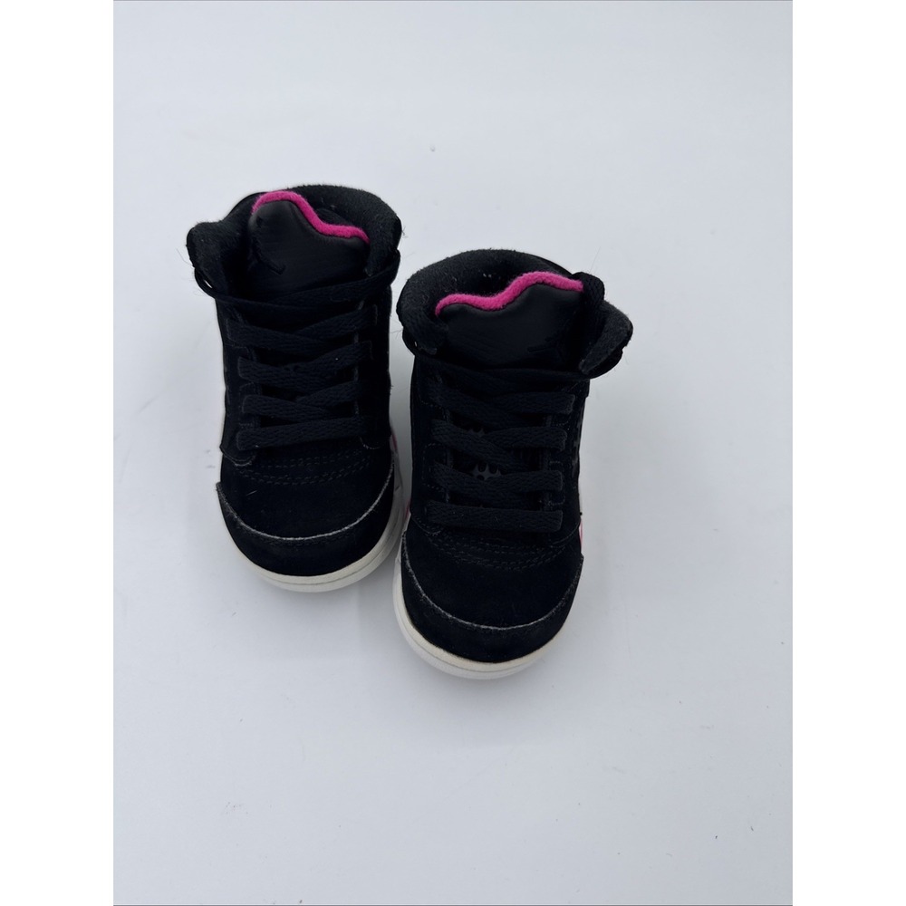 Nike Air Jordan Retro 5 Deadly Pink Size 5C Toddler Baby Shoes 725172-029
